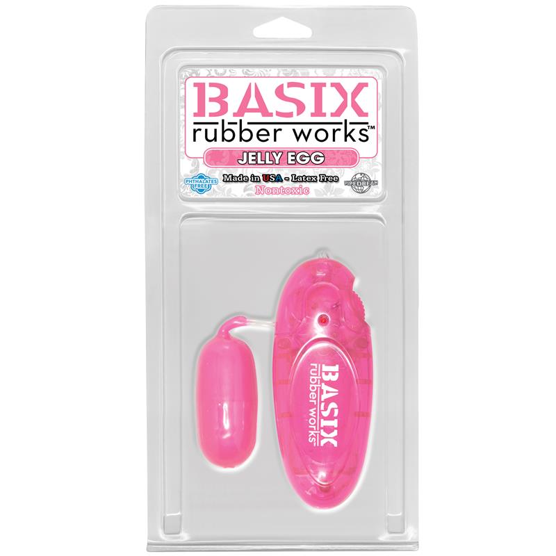 Basix Rubber Works Jelly Egg - Colour Pink