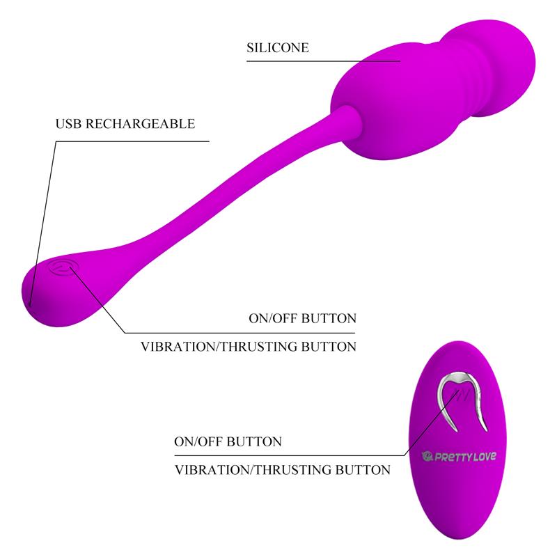 Callieri Vibrating Egg with Thrusting and Remote Control