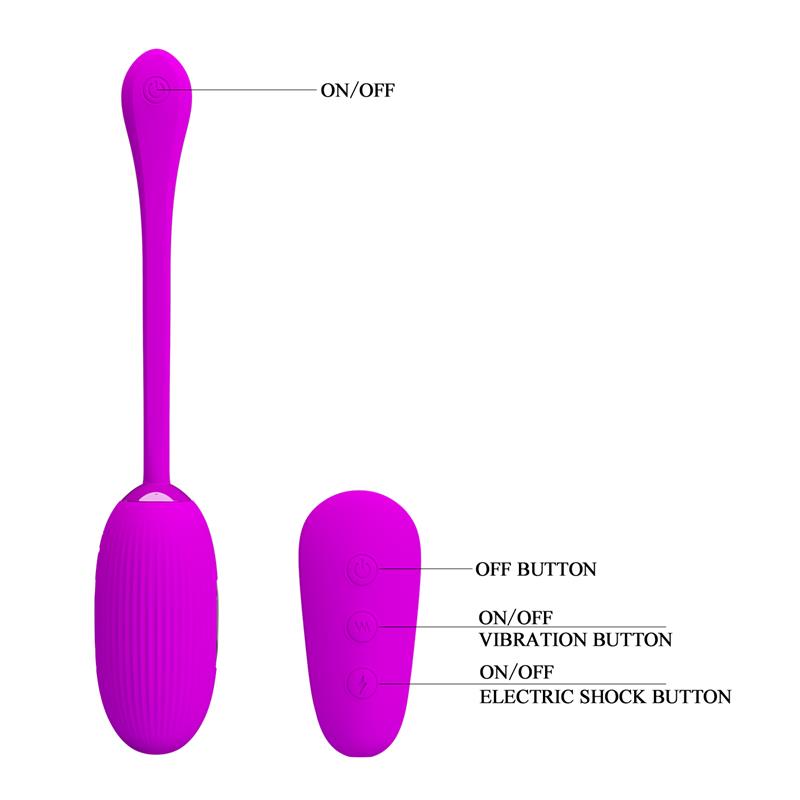 Shock Fun Vibrating Egg with Electro Shock and Remote Control