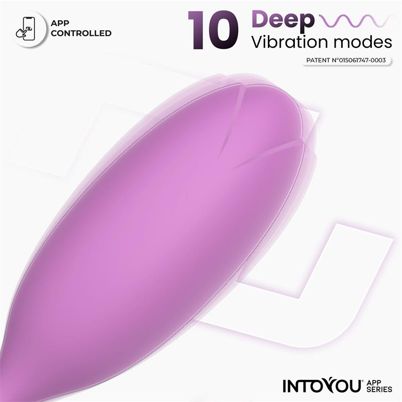 Logan Vibrating Egg with App Unibody Purple