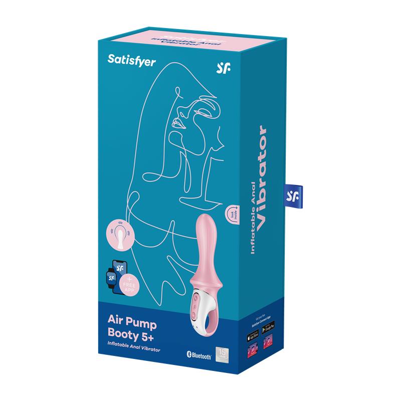 Inflatable Anal Vibe Air Pump Booty 5 with APP Satisfyer Connect