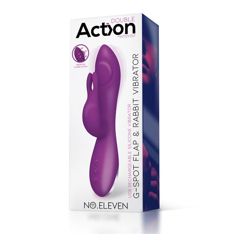 No. Eleven Vibrator with Bunny, G-Spot and Pulse Function Magnetic USB Silicone