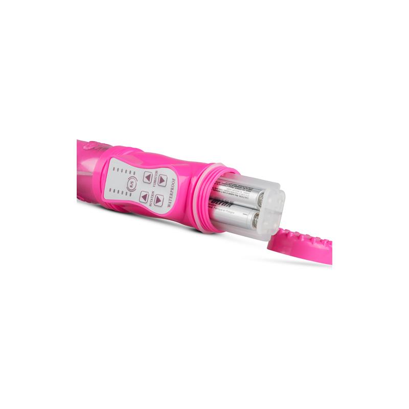 Rabbit Vibrator Thrusting and Rotating Balls  Pink