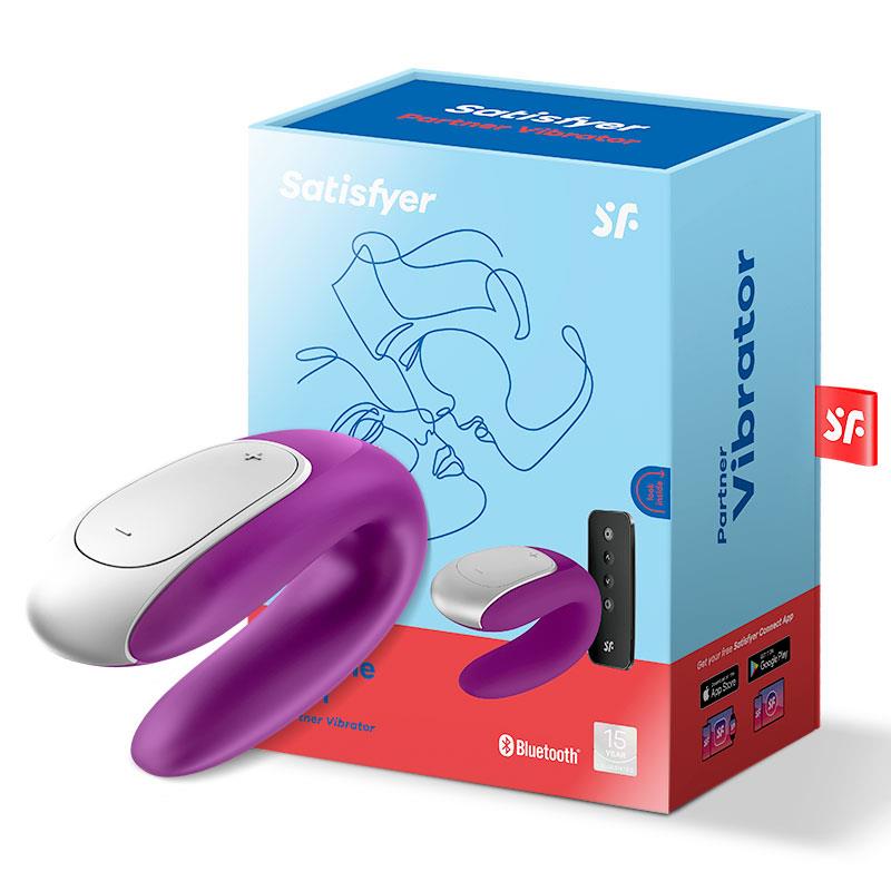 Double Fun Vibe for Couples with APP and Remote Control Violet