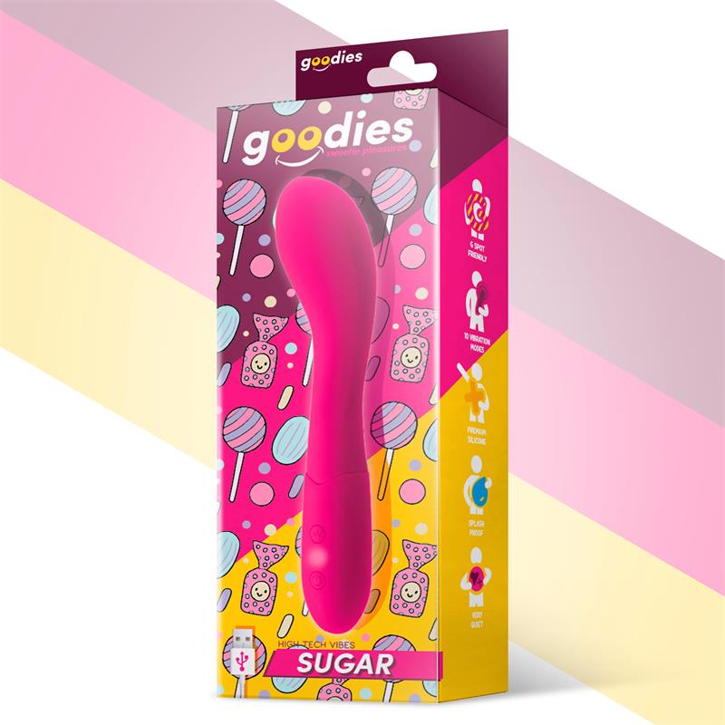 Sugar G-Spot Vibe USB Silicone Fushsia