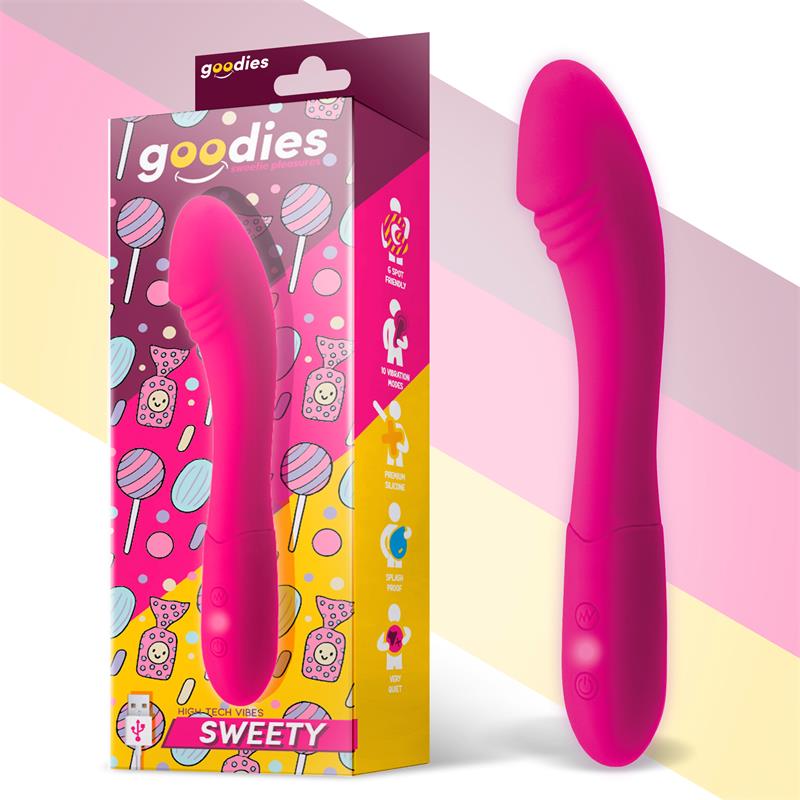 Sweety G-Spot Vibe USB Silicone Fuchsia