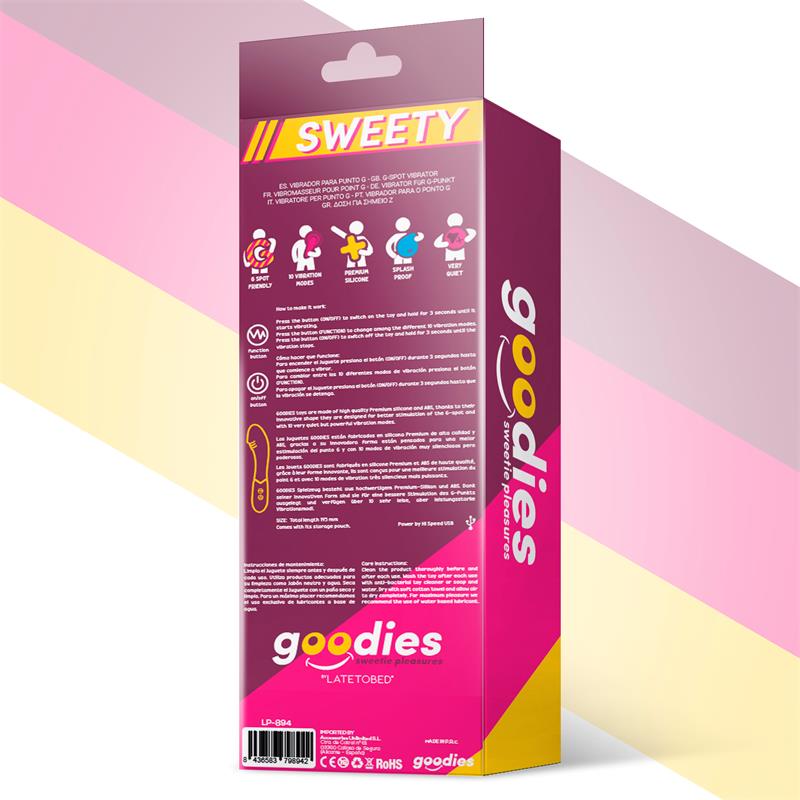 Sweety G-Spot Vibe USB Silicone Fuchsia