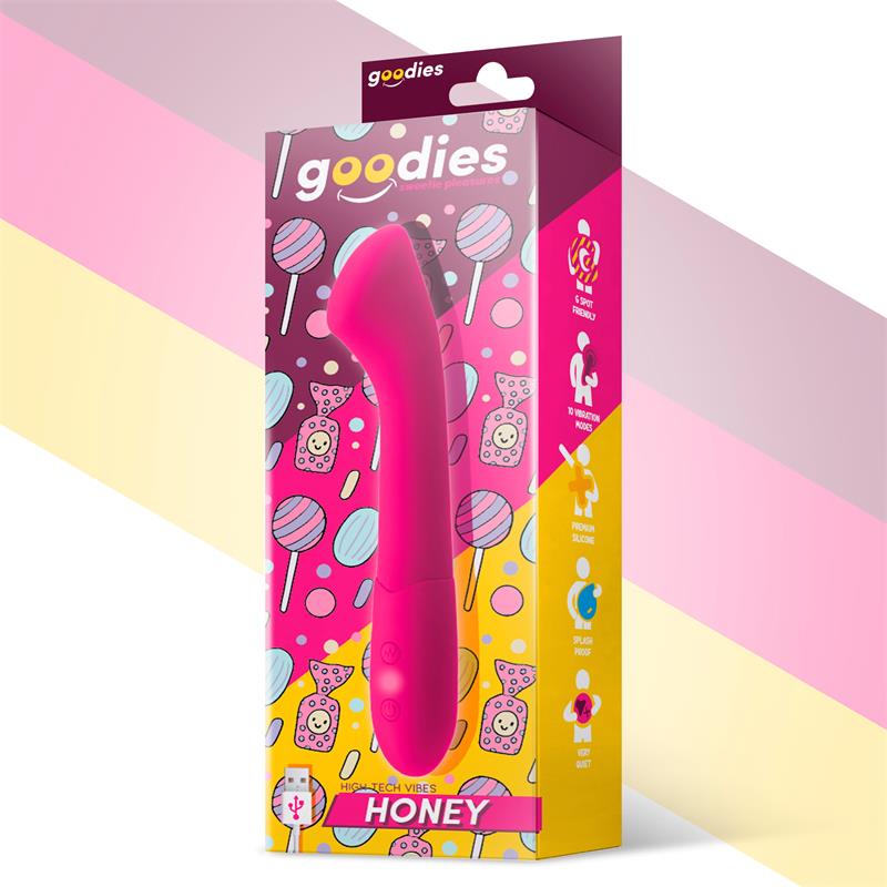 Honey G-Spot Vibe USB Silicone Fuchsia