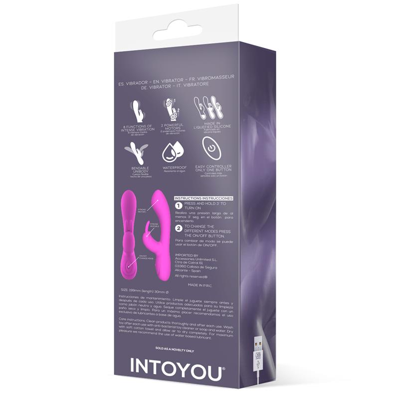 Mauve Unibody Liquefied Silicone Vibe USB Pink