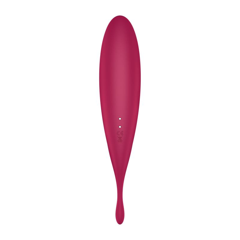 Twirling Pro Clitoris Sucker and Vibe APP Satisfyer Connect Dark Red