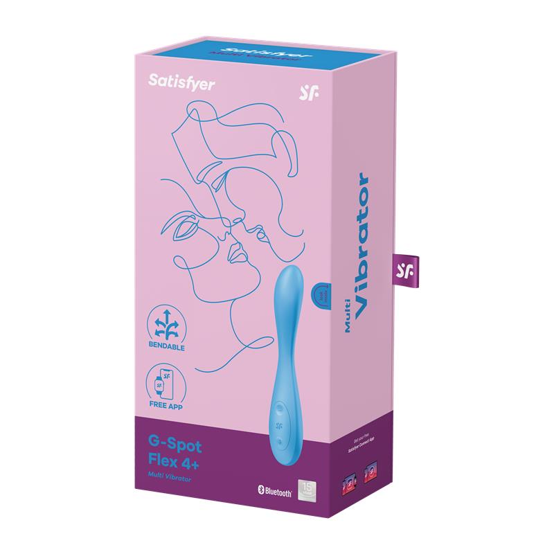 Vibe G-Spot Flex 4 with APP Satisfyer Connect Blue