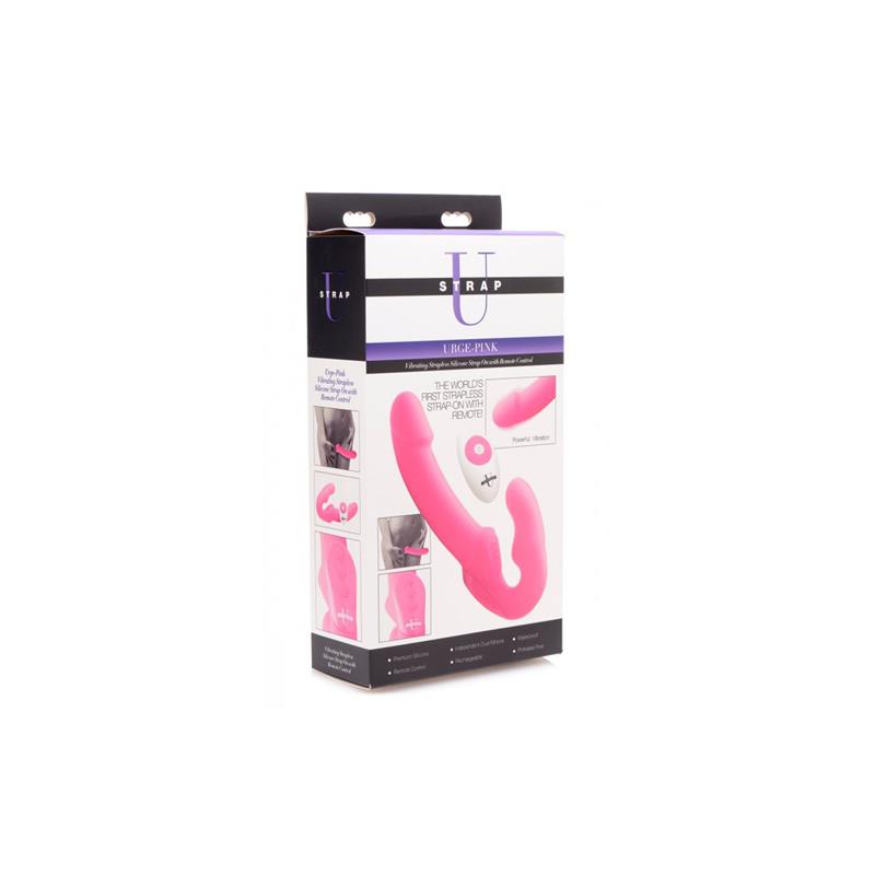 Urge Strapless Strap-On Vibrator Pink