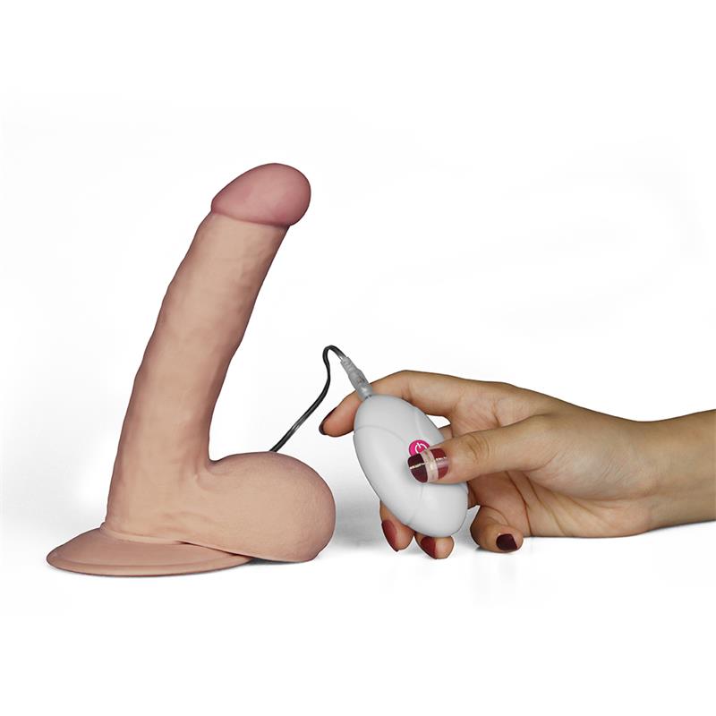 Dildo The Ultra Soft Dude with Vibration 7.5 Flesh