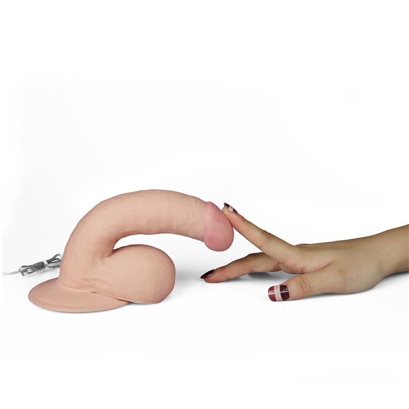 Dildo The Ultra Soft Dude with Vibration 7.5 Flesh