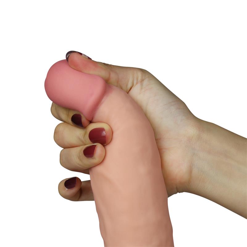 Dildo The Ultra Soft Dude with Vibration 7.5 Flesh