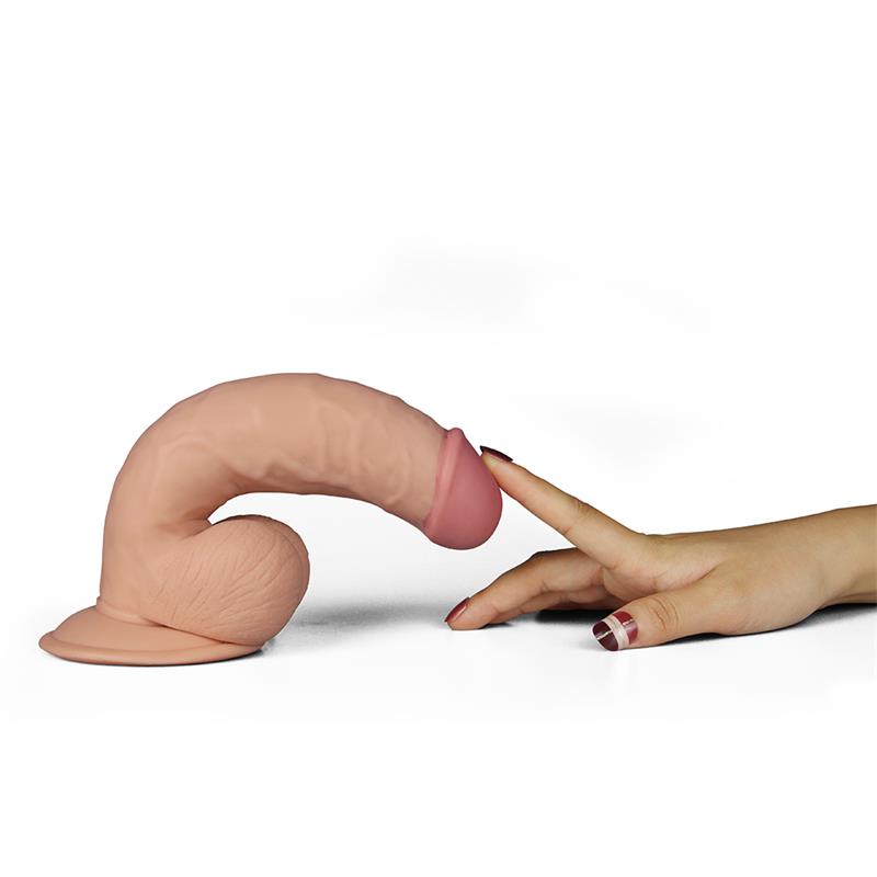 Dildo The Ultra Soft Dude with Vibration 7.5 Flesh