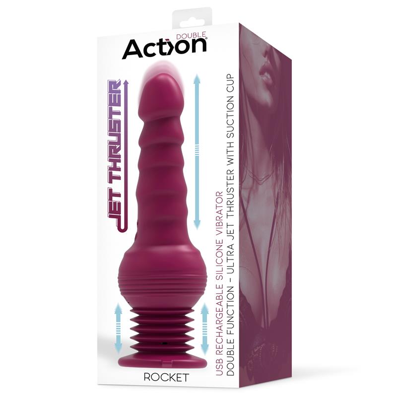 Rocket Ultra Jet Thruster Vibrator with Powerfull Suction Cup