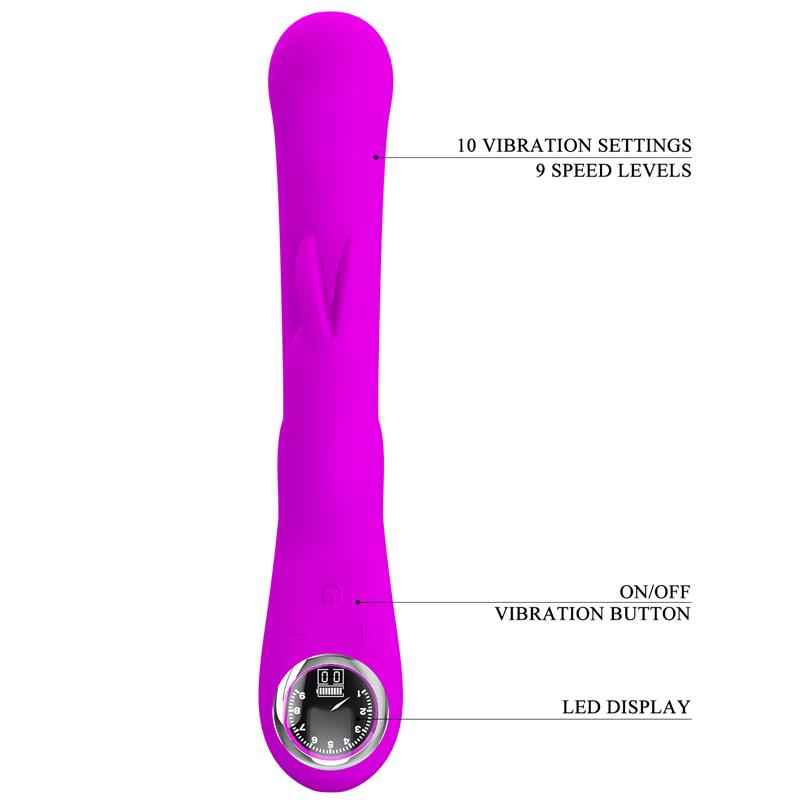 Lamar Vibrator G-Spot Rabbit Violet