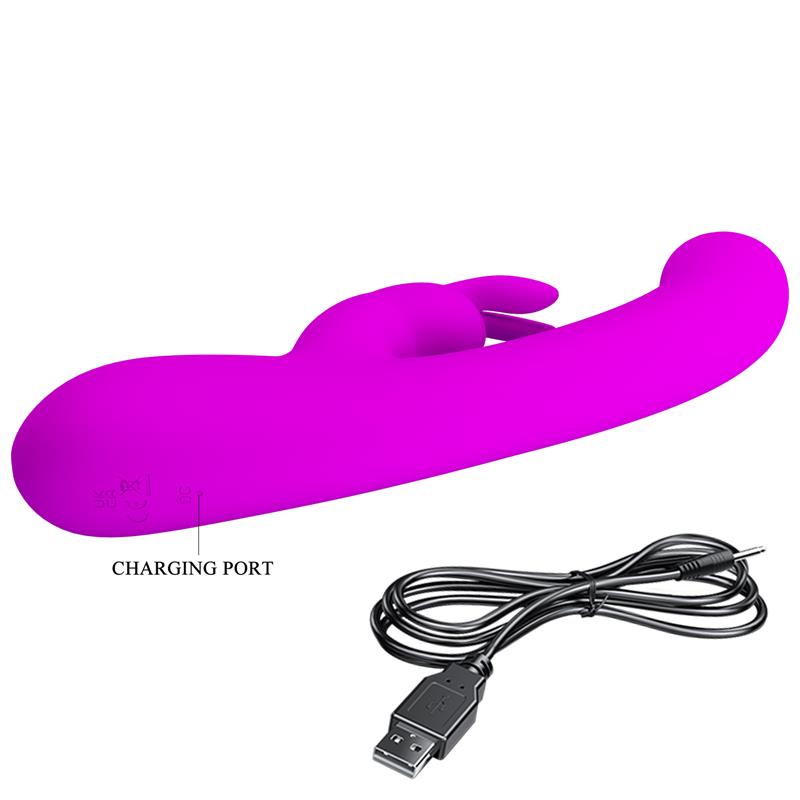 Lamar Vibrator G-Spot Rabbit Violet