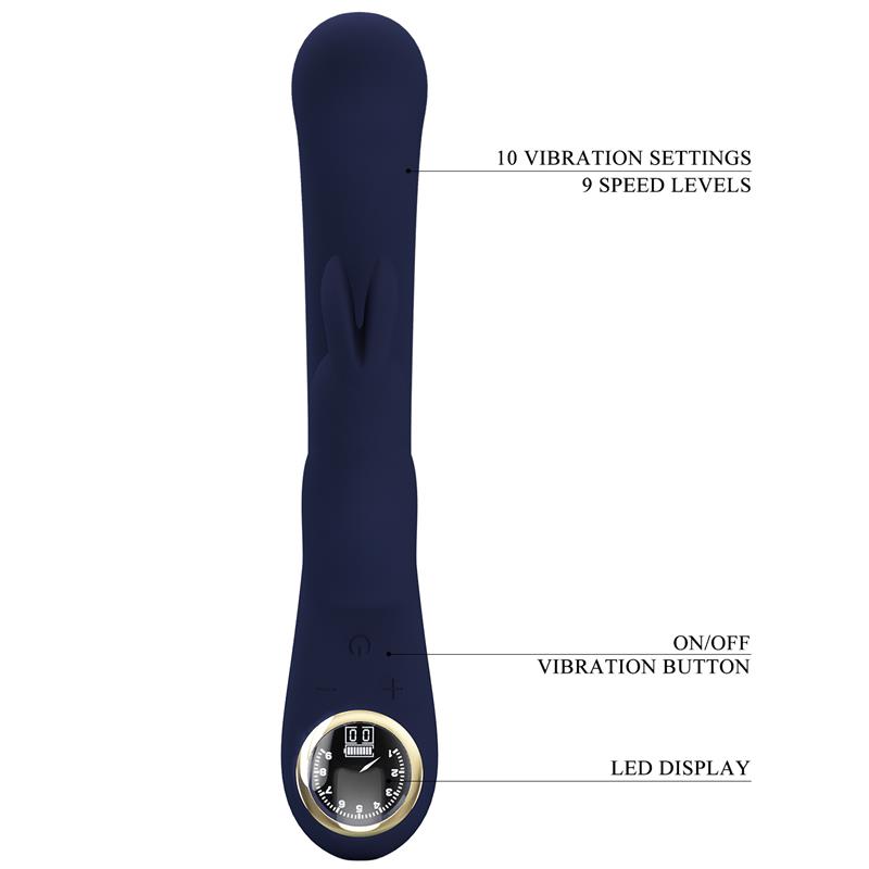 Lamar Vibrator G-Spot Rabbit Dark Blue