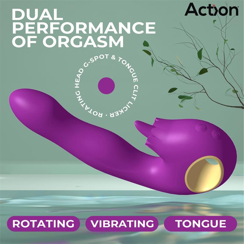 Toka Vibe with Swinging 360? and Stimulating Licking Tongue