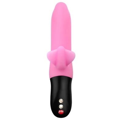 Vibrator with Thrusting Bi Stronic Fusion Candy Rose