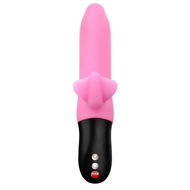 Vibrator with Thrusting Bi Stronic Fusion Candy Rose