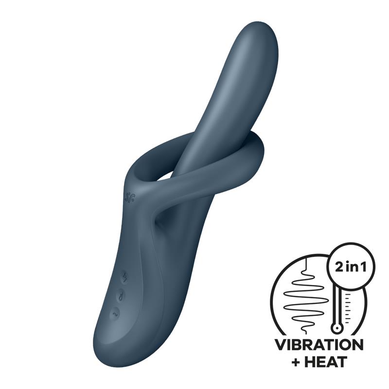 Heat Flex 4 Rotating and Heating Vibrator Grey