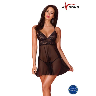 Satinia Robe Black