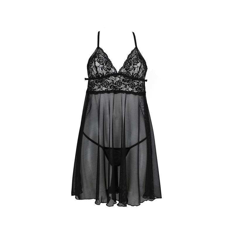 Satinia Robe Black