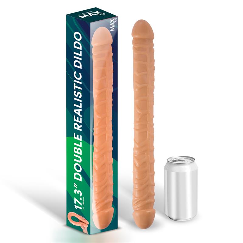 Trent Double Realistic Dildo Flesh 17,3 - 44 cm