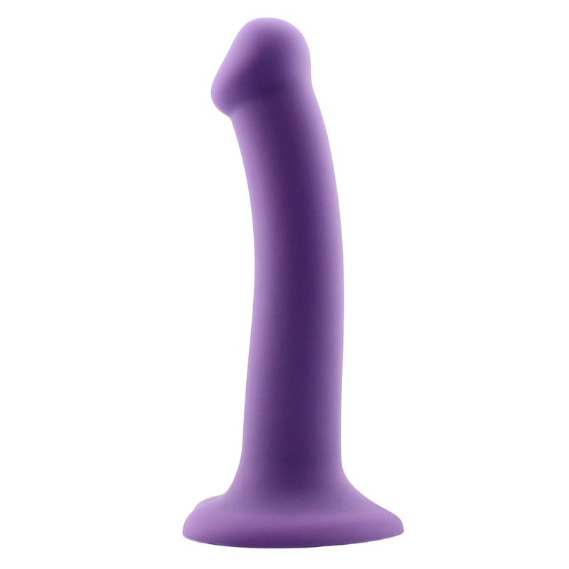 Bouncy Liquid Silicone Dildo Hiper Flexible 7.5 - 19 cm Size L Purple