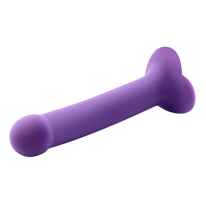 Bouncy Liquid Silicone Dildo Hiper Flexible 7.5 - 19 cm Size L Purple