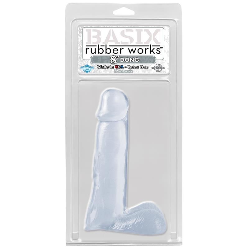 Basix Rubber Works  20,32 cm Dong - Colour Clear