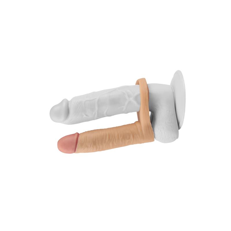 Dildo The Ultra Soft Double with Vibration 5.8 Flesh