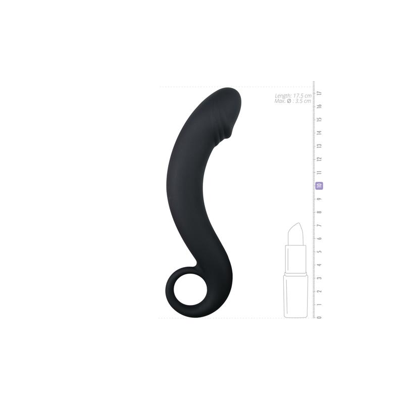 Dildo Black Silicone - Prostate