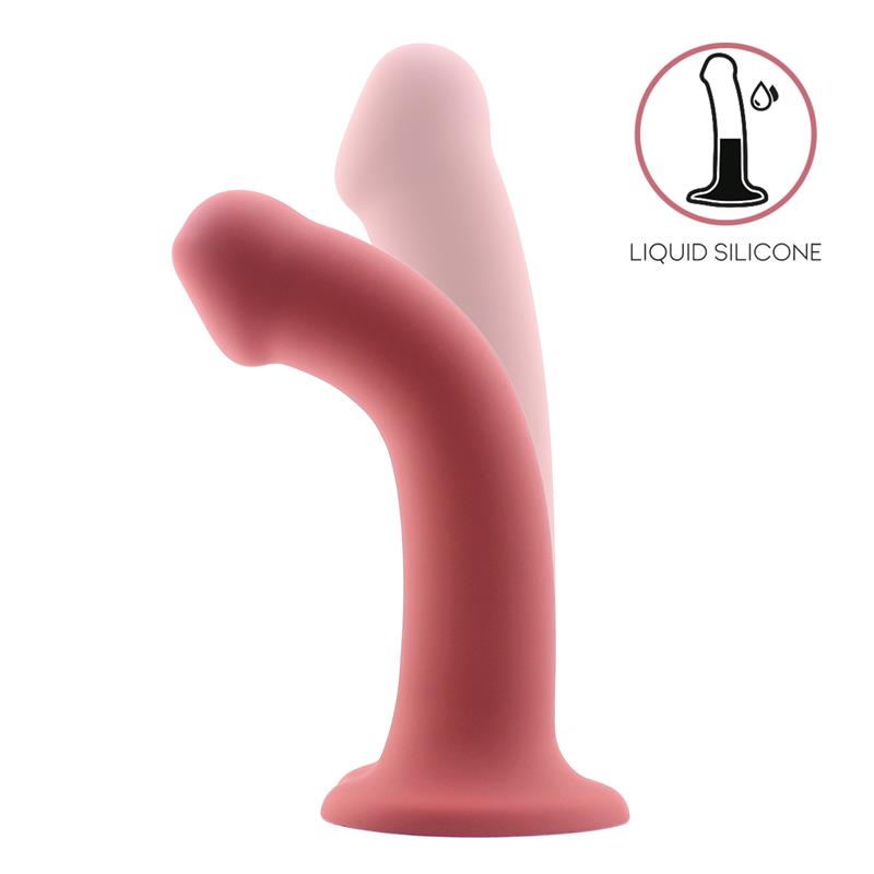 Bouncy Liquid Silicone Dildo Hiper Flexible 6.5 - 16.5 cm Size S Burgundy