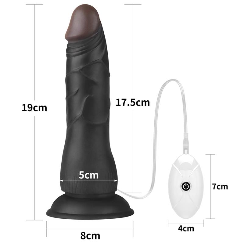 Adjustable Strap on with Dildo 10 Vibrations 7.5