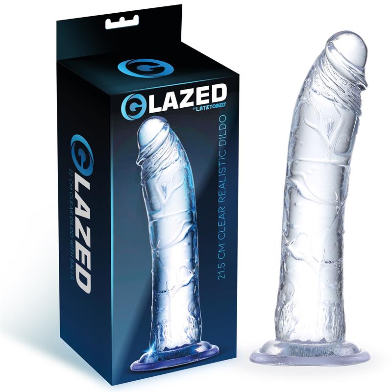 Realistic Dildo Crystal Material 21,5 cm