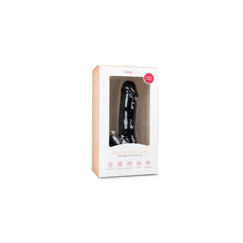 Realistic Dildo Black 17.5 cm