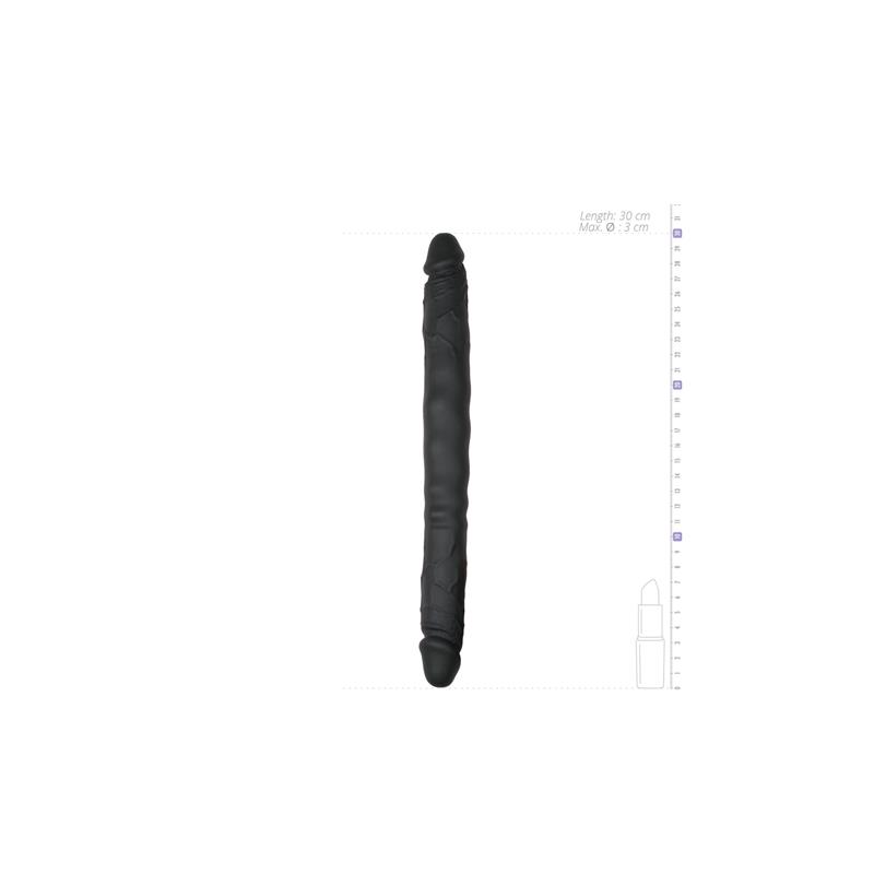 Silicone Double Ended Dildo - Black