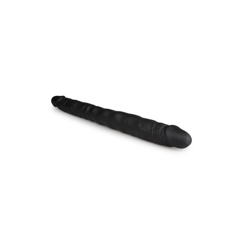 Flexible Silicone Black Double Dildo 40 cm