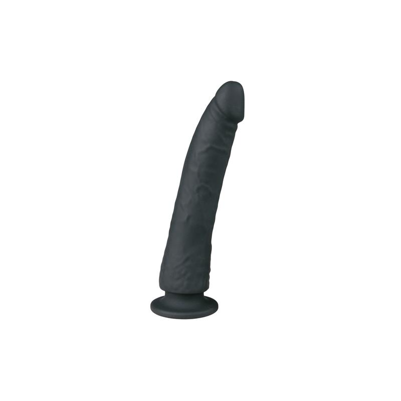 Silicone Dildo Black - 21 cm