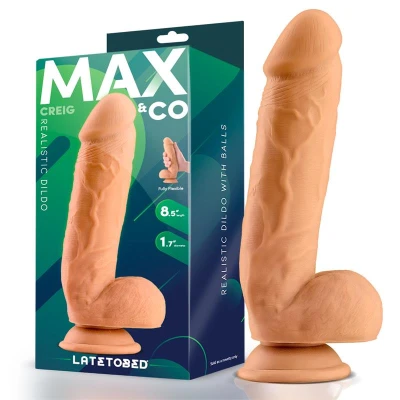 Creig Realistic Dildo with Testicles 8.5 Flesh