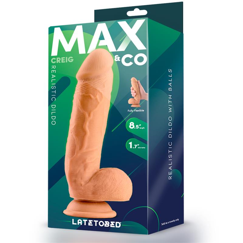 Creig Realistic Dildo with Testicles 8.5 Flesh