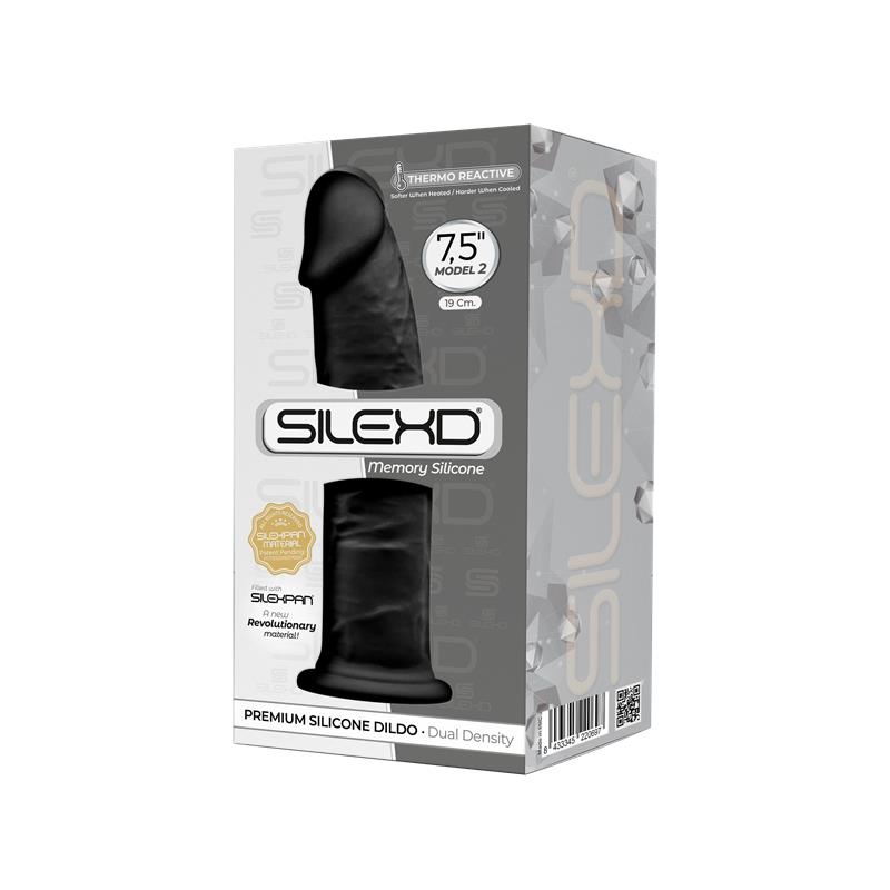 Dildo Dual Density Mod. 2 - 7.5 Black