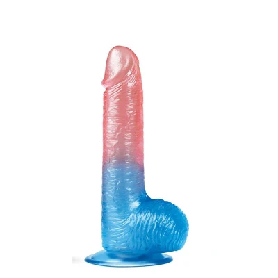 Dildo Dazzle Studs 7.5 Pink and Blue