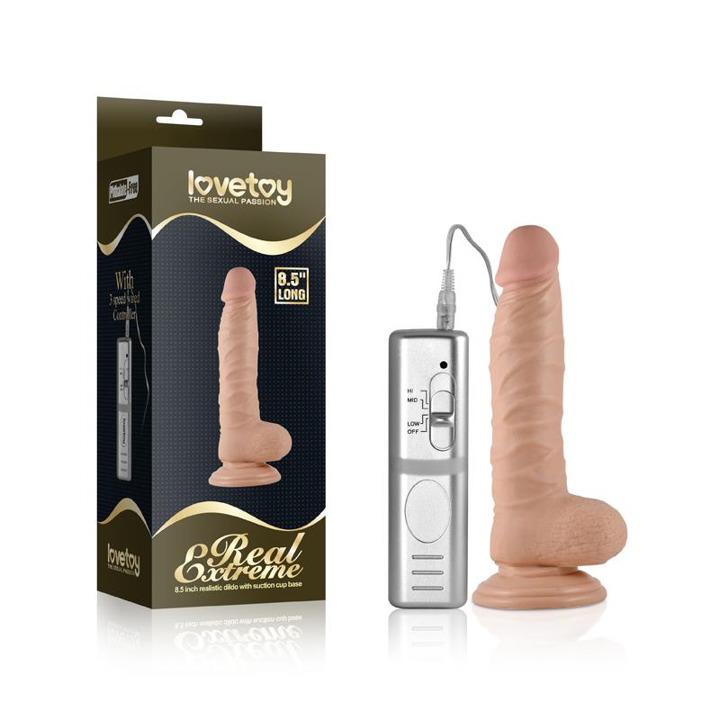 Dildo Real Extreme with Vibration 8.5 Flesh