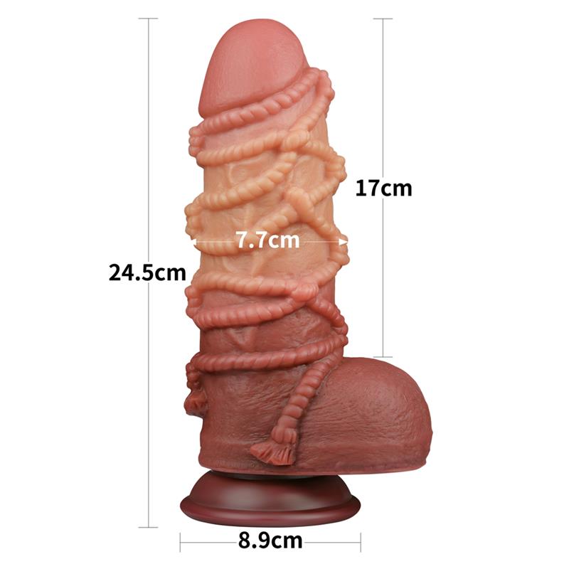 Dildo Dual Layer King Size Nature 9.5