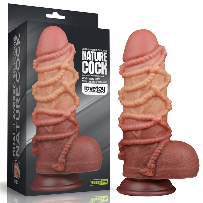 Dildo Dual Layer King Size Nature 9.5